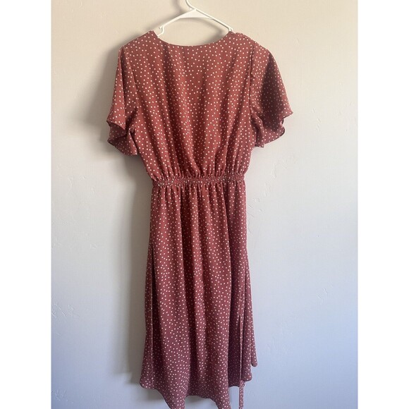 Sienna Sky Woman Multicolored Hi n Low Fit & Flare Career Formal Dress Size M - Picture 3 of 4